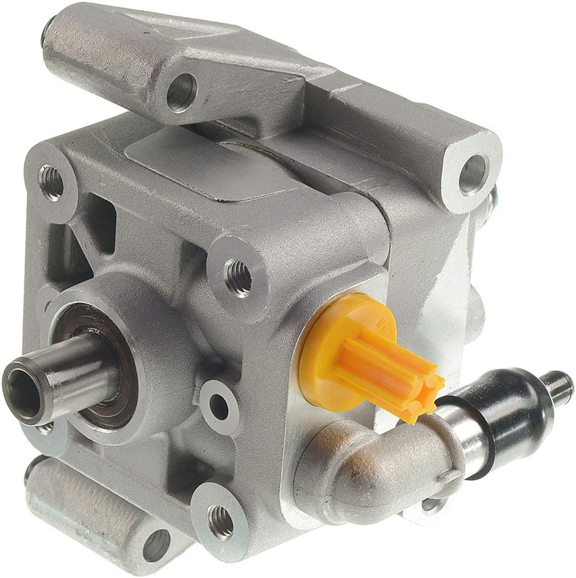 A-Premium Power Steering Pump Compatible with Lincoln LS 2003 2004 2005, V6 3.0L Gas, Replace # 5W4Z-3A696-A