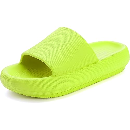 BRONAX Pillow Slippers for Women and Men | House Slides Shower Sandals | Extremely Comfy | Cushioned Thick Sole