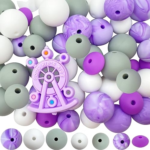 Miniatura 1 de Cuentas focales de silicona, cuentas focales de silicona para pulseras, collares, manualidades, coloridos personajes focales, cuentas de silicona,