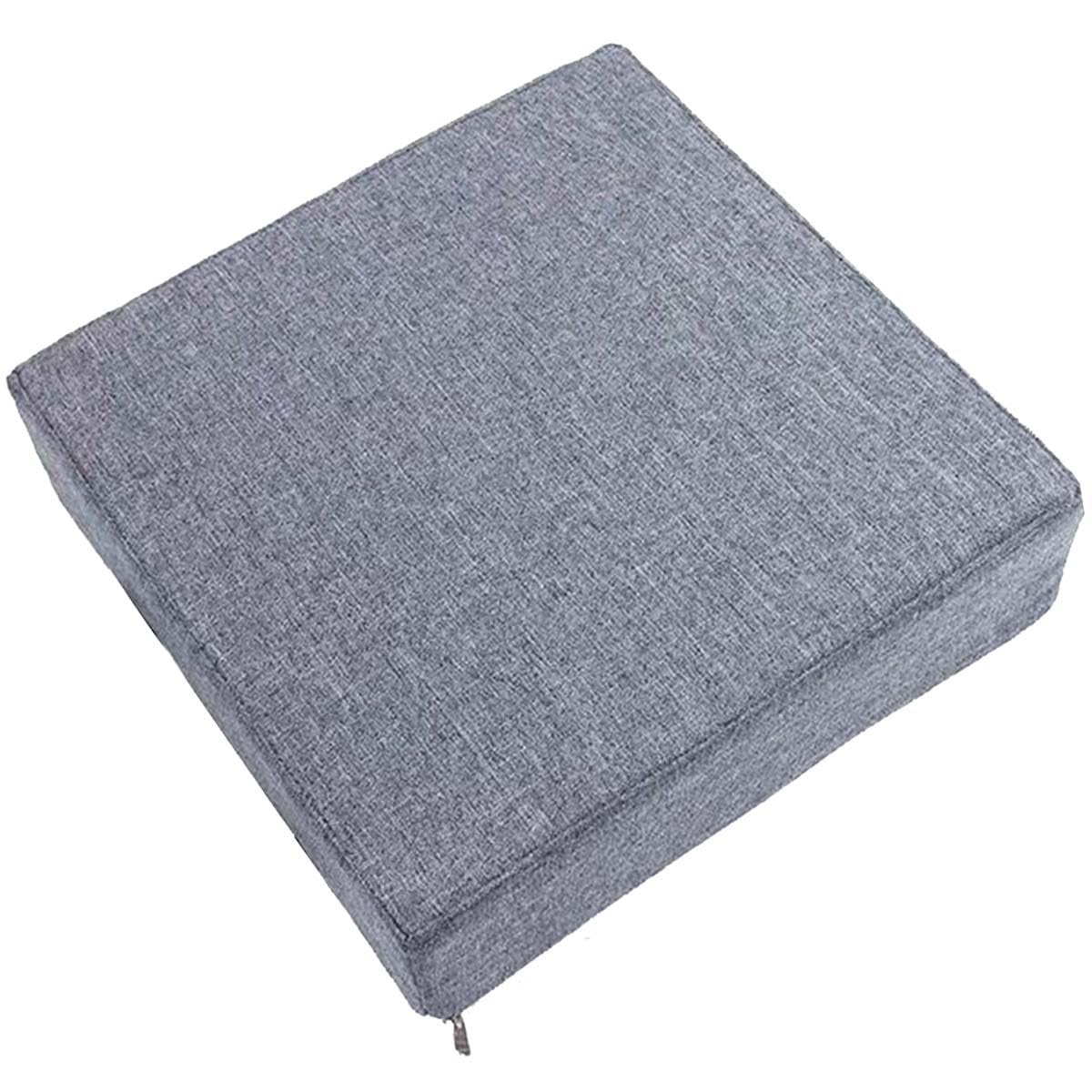 Chair Seat Cushion Set of 1/2/4 Square Stool Cushions 10/12/14 Inches Chair Pads with Ties ,Thicken 5/8CM,Non Slip Chair Padding for Dining ,Office ,Kitchen ,Indoor Outdoor Chairs ( Color : I , Size :