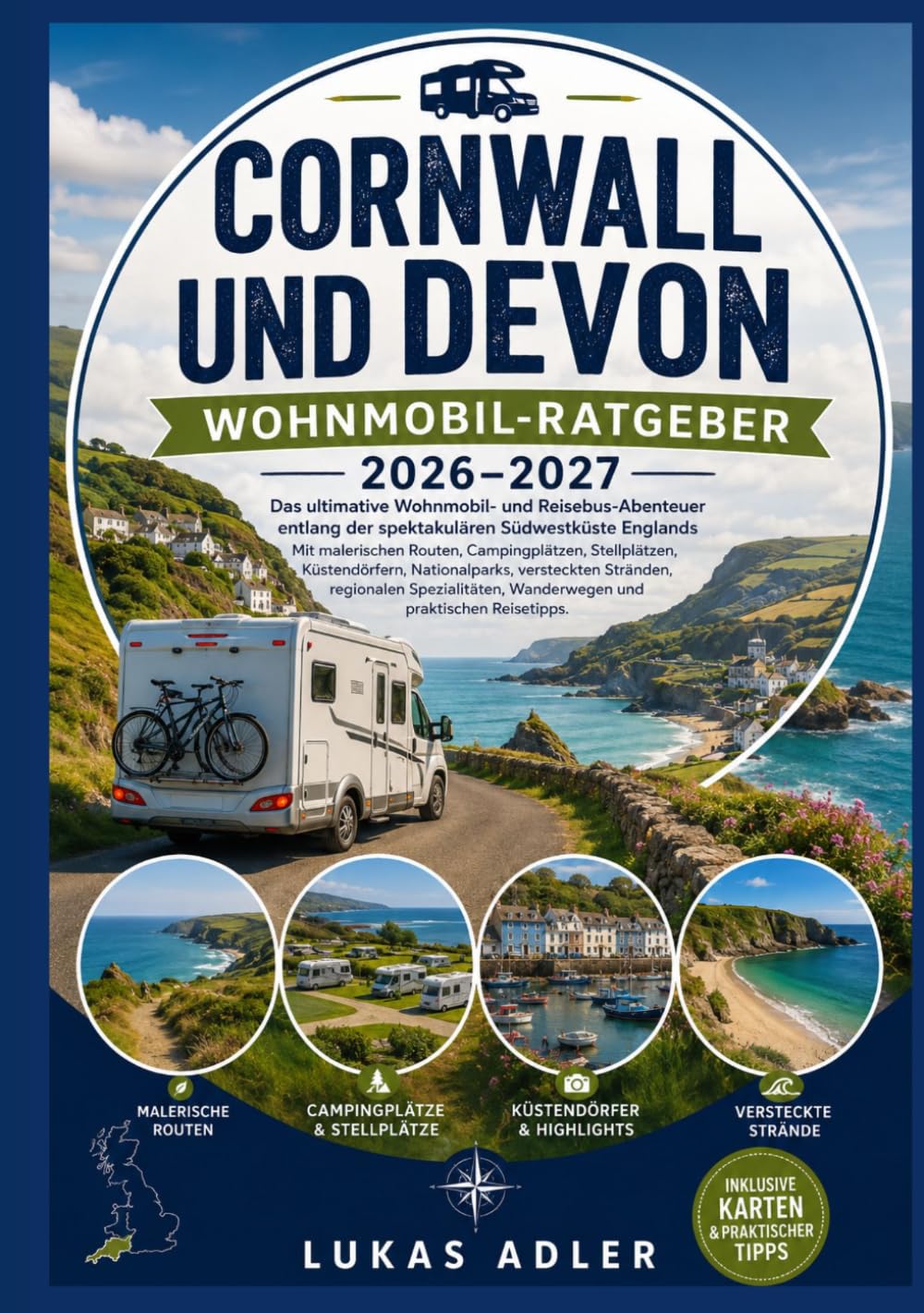 Cornwall und Devon Wohnmobil-Ratgeber 2026–2027: Das ultimative Wohnmobil-Abenteuer entlang der spektakulären Südwestküste Englands mit malerischen ... Stränden und praktischen Reisetipps.