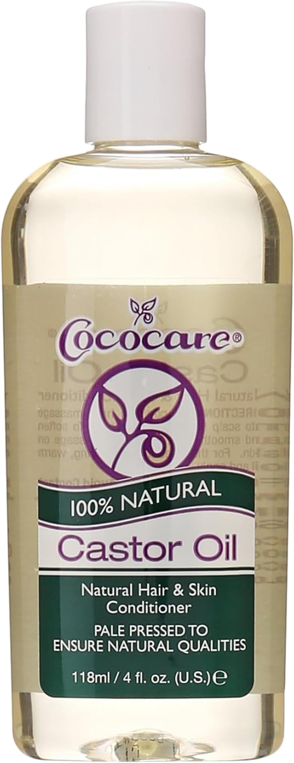 Cococare Natural Oil, Castor, 4 Ounce