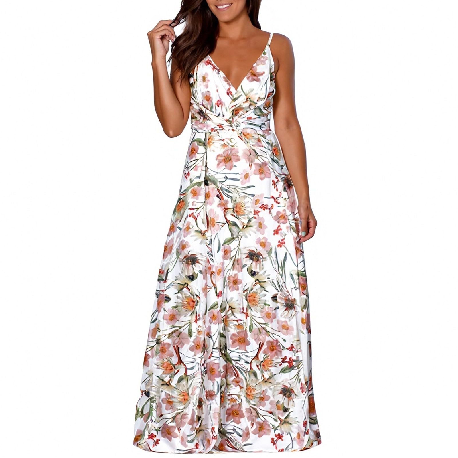 Robe de plage imprimée fluide contre la chaleur d'été - 6