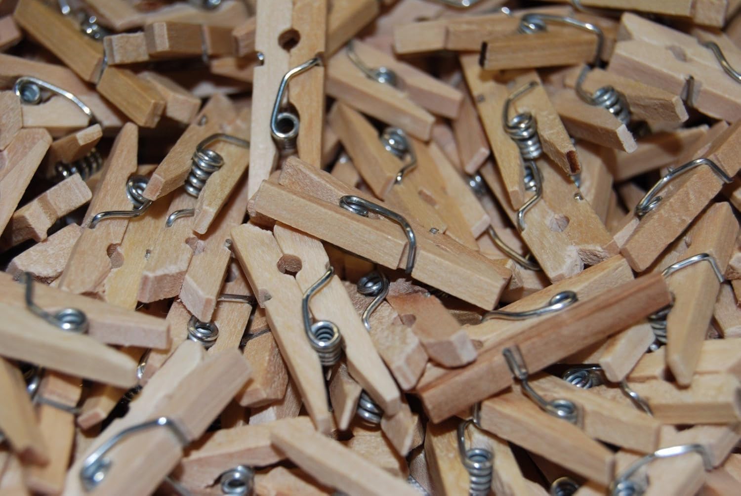 Celloexpress Natural Mini Wooden Crafts Pegs - Small Wood Clips - 35Mm, Pack Of 50