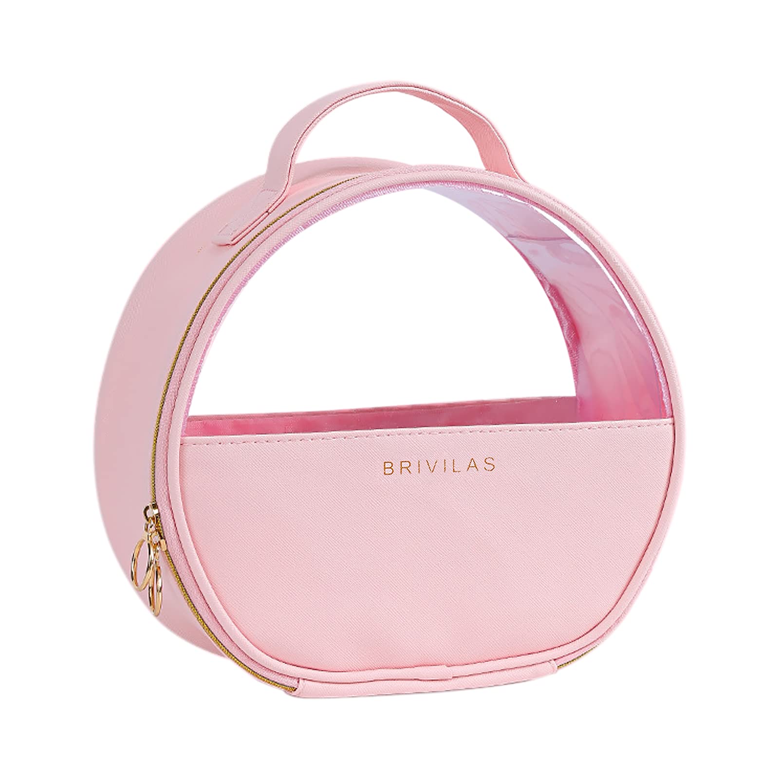 Bncxdc Clear Travel Toiletry Bag, Waterproof Cosmetic Bag, Portable Make up Organizer, Transparent Travel Large Storage Toiletry Bags for Women, Make Up Tool Boxes Brushes Bags