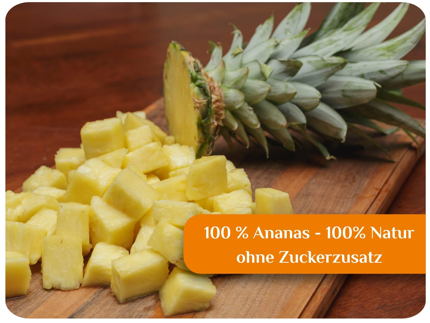 TALI Ananasstücke gefriergetrocknet 1 kg | Größe: 2-10 mm