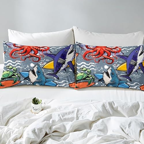 Miniatura 196 de Feelyou Juego de funda de edredón con estampado floral en 3D para niñas y niñas, elegante, con estampado floral morado, romántico, con purpurina