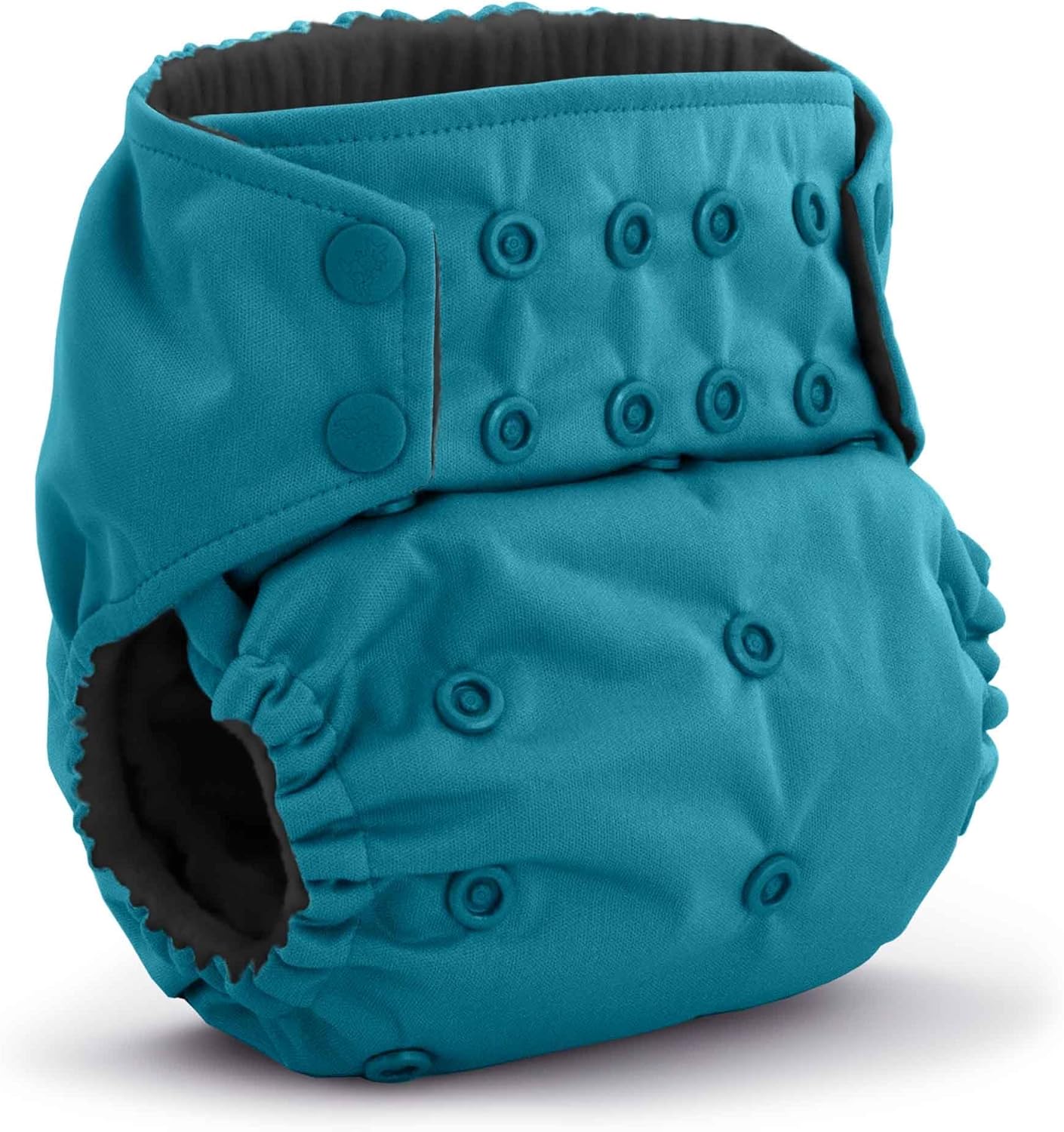 Kanga Care Rumparooz G3 OBV Cloth Diaper Reusable One Size Pocket Diaper with Patented Inner Double Gusset 2 pcs Bamboo Rayon Insert Soaker | Reef (6-55+ lbs)