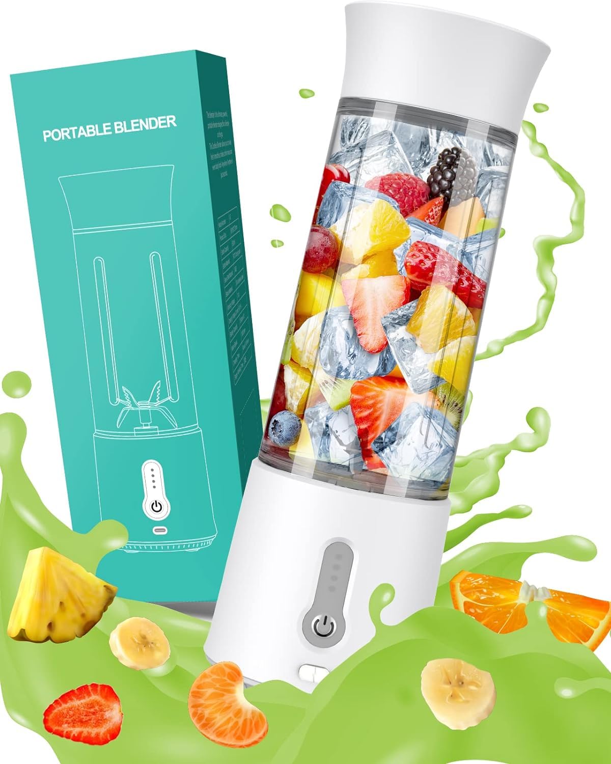 Mélangeur à smoothie portable rechargeable USB de 500 ml sans BPA