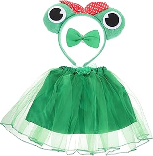ABOOFAN Trajes De Animais Para Crianças 3 Pçs De Sapo Trajes De Roupas Para Meninas Para Crianças De Fada Verde Para Meninas De Fada Para Crianças De Fada Shped Vestido De Fada