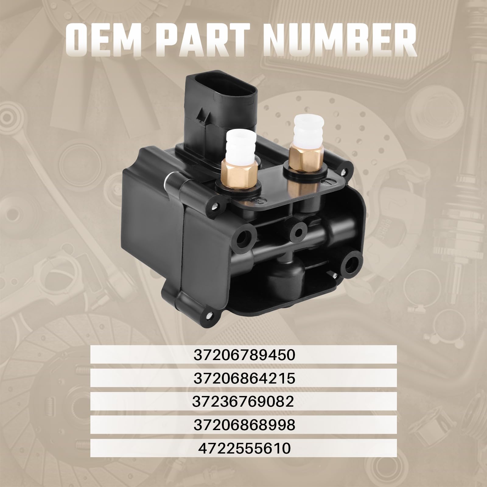 Luftfederkompressor Ventilblock passend für 7er F01 F02 F04 5 Touring F11 5 GT F07, Teilenummer 4722555610 37206789450