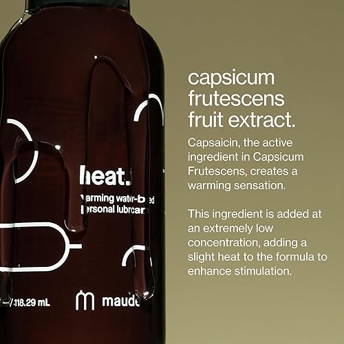Miniatura 3 de Maude Lubricante personal a base de agua que calienta el calor, sin fragancia, lubricante equilibrado de pH para jugar en solitario o en pareja,