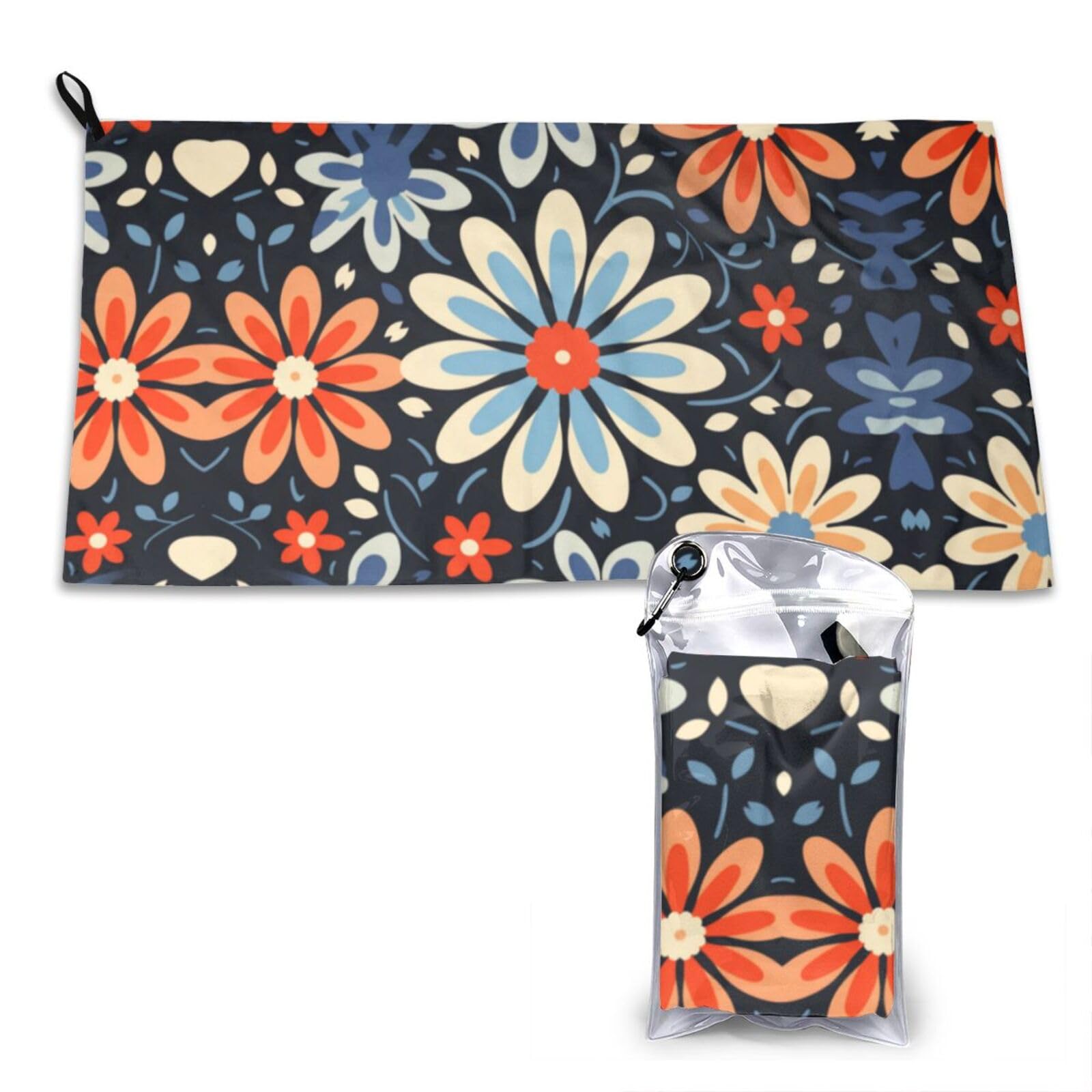 DUYKIMQW Geometric vector Print Quick Dry Towel 16x31.5in White