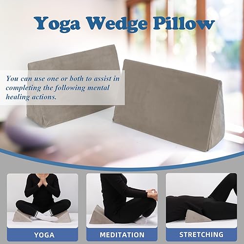 Miniatura 5 de Almohada de cuña pequeña, almohada de cuña para úlceras de cama, almohada de posicionamiento, cuña de posicionamiento, mini almohada para portátil y