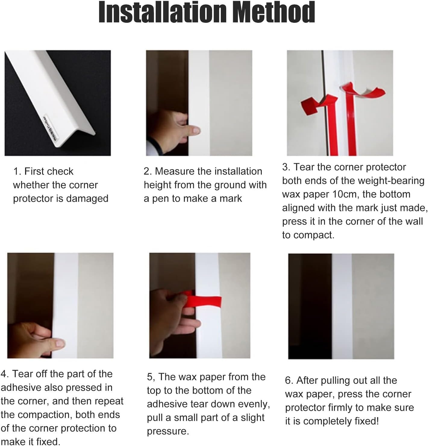 Paraspigoli in PVC, autoadesivo, impermeabile a 90°, protezione per i bordi delle pareti, durevole, protezione di sicurezza per casa e ufficio, larghezza 4 cm, lunghezza 127 cm, beige