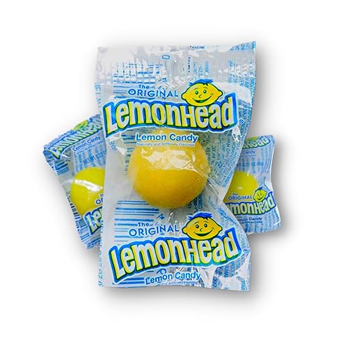 Miniatura 6 de Lemonheads Candy - Caramelo de limón - Bolsa de 1 libra - Lemon Heads - Caramelos a granel de Lemon Heads - Caramelo de cabeza de limón a granel -