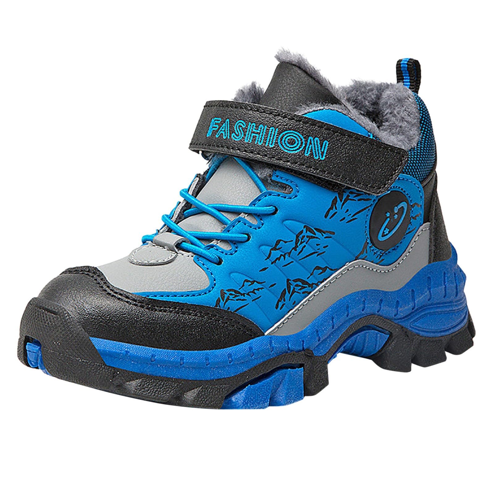 Ragazzi Scarpe per Bambini Stivali da Equitazione per Ragazzi e Ragazze Autunnali Invernali Scarpe Invernali Allaperto Antiscivolo Boots Leggero Antiscivolo Chaussures Enfant pour École et Loisirs