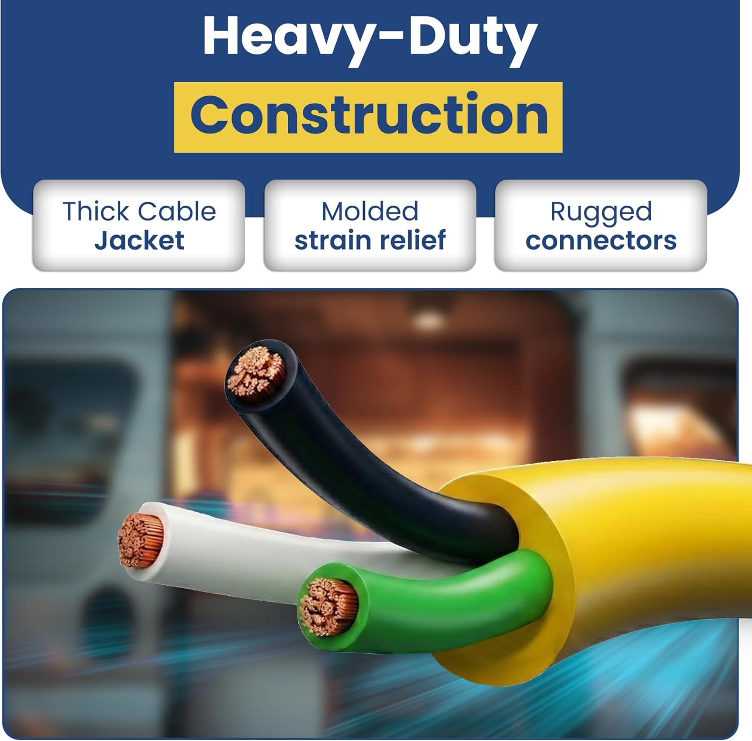 Amp Up Marine 30 Amp RV Y Splitter Shore Power Adapter Cord, 125V 30A Male to (2) 125V 30A Female Receptacles, Heavy Duty Marine & Camper Power Splitter for RV, Boat, Camper, Dock & Shore Power