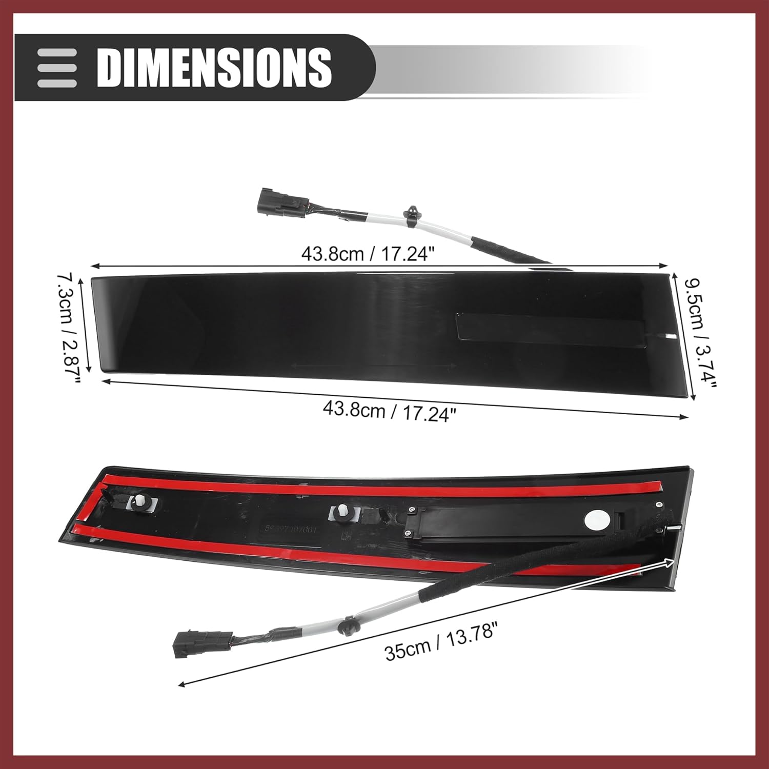 B Pillar Trim, Left Driver Side Door Entry Keypad Pillar Trim Panel, for Ford Explorer 2011-2019, Plastic, DB5Z-782055-AC, Black Replace Parts