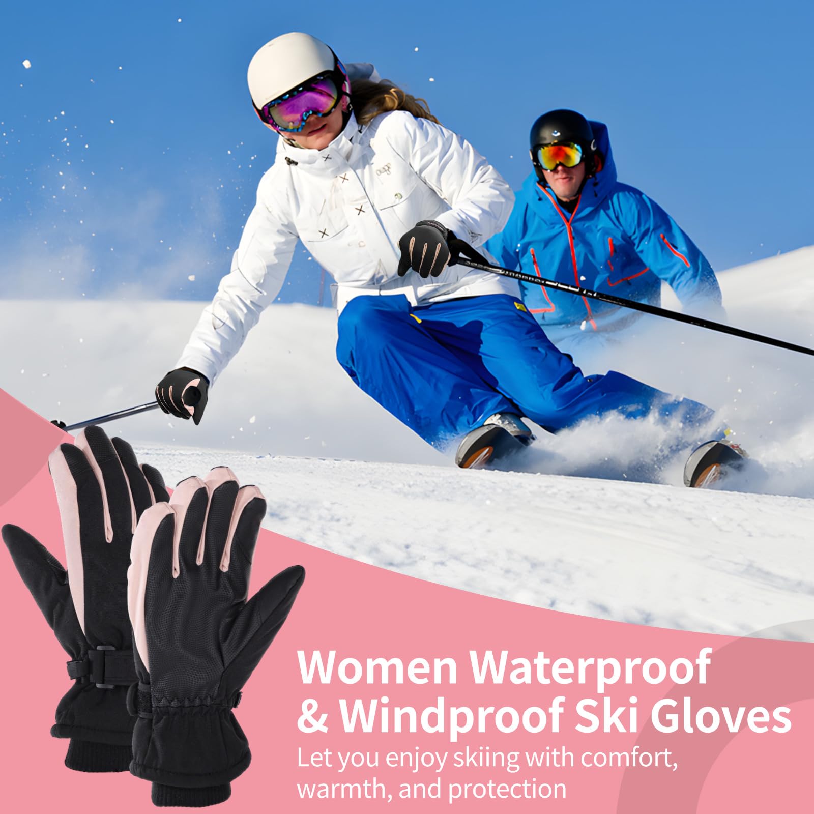 Warme Waterdichte Winterhandschoenen met Touchscreen voor Skiën