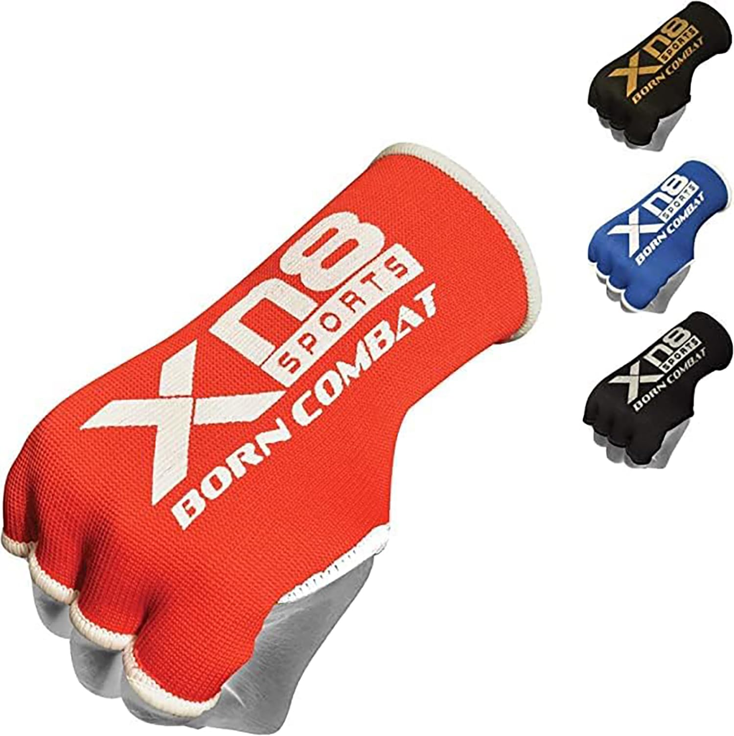 XN8 Boxing Hand Wraps Inner Gloves for Punching - Half Finger Elasticated Bandages under Mitts Fist Protection - Great for MMA, Muay Thai, Kickboxing, Martial Arts Training, Combat Sports — image 1