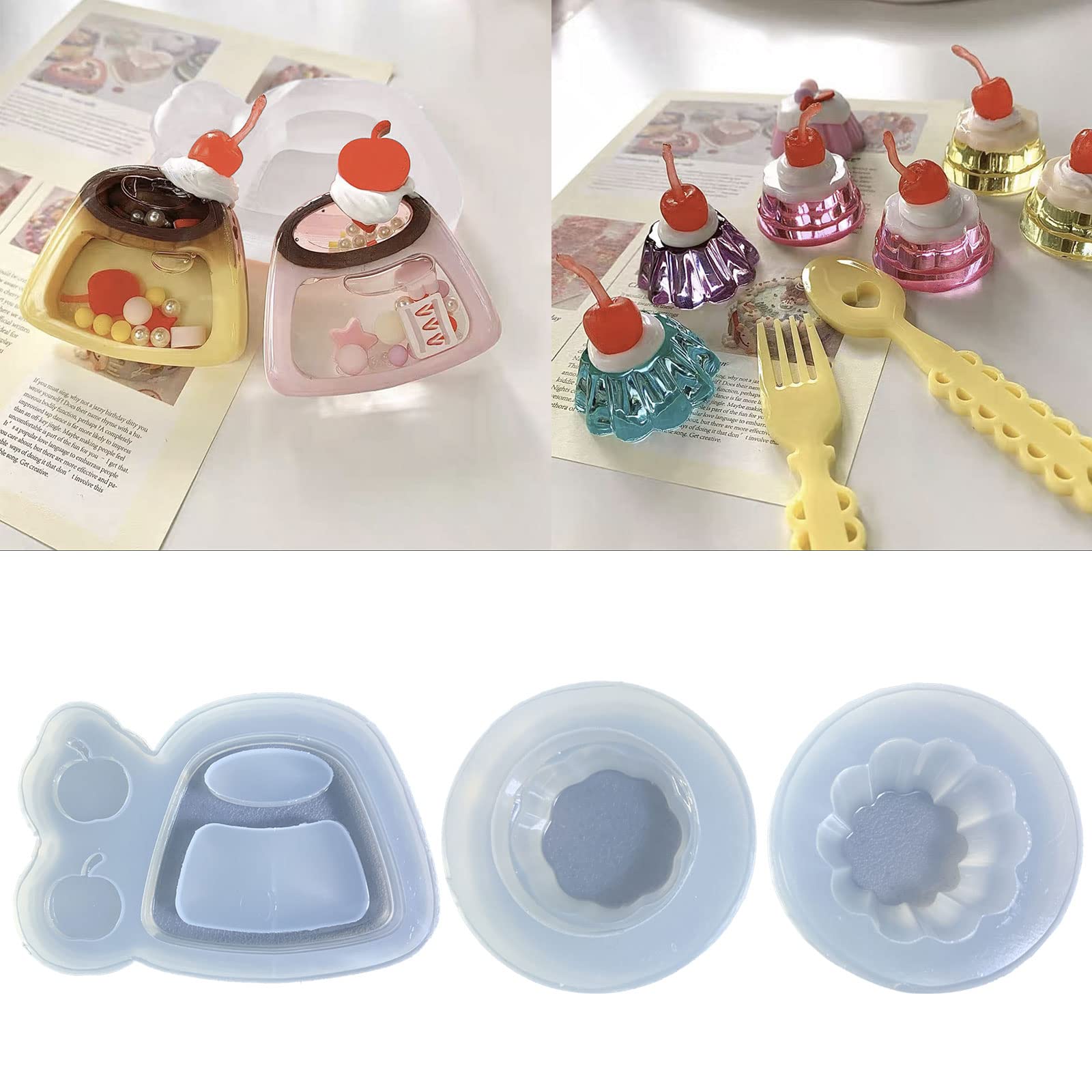 Ornamento Silicone Epoxy Mold Keychain Ciondolo Gioielli Crafting per San Valentino
