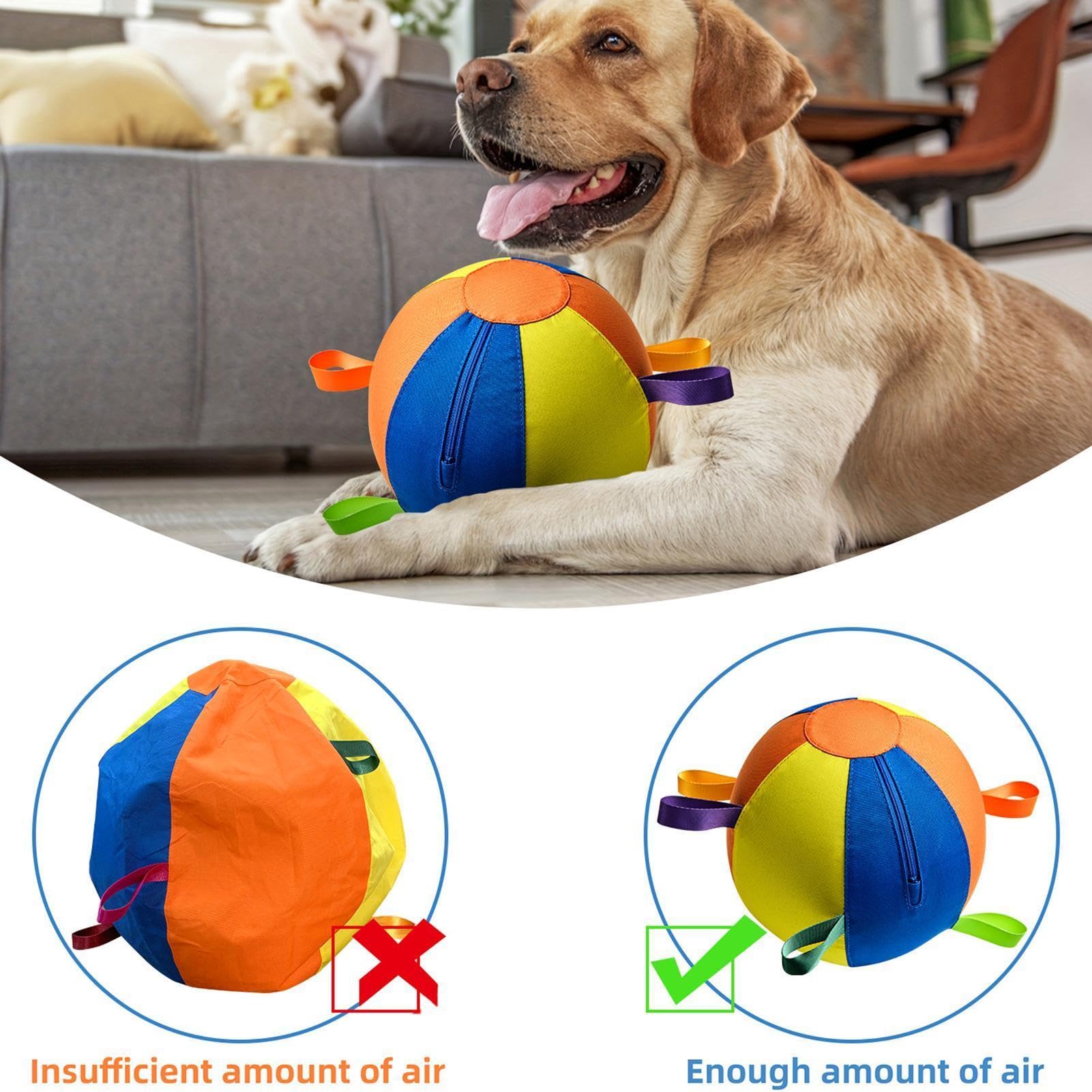 Pelotas De Pastoreo Para Perros Gigante Hinchable Con Bomba De Aire | Juguetes Interactivos Para Perros Pastores Para Exterior En Parques Jardines Piscinas Juego Ejercicio Entrenamiento