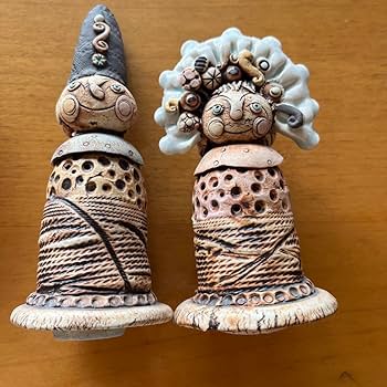 希少　陶芸作家　人気作家　鴨頭みどり　雛人形　台座付き　陶器　1点もの　2002 Amazon | 陶芸作家 人気作家 鴨頭みどり 雛人形 台座付き 陶器 1