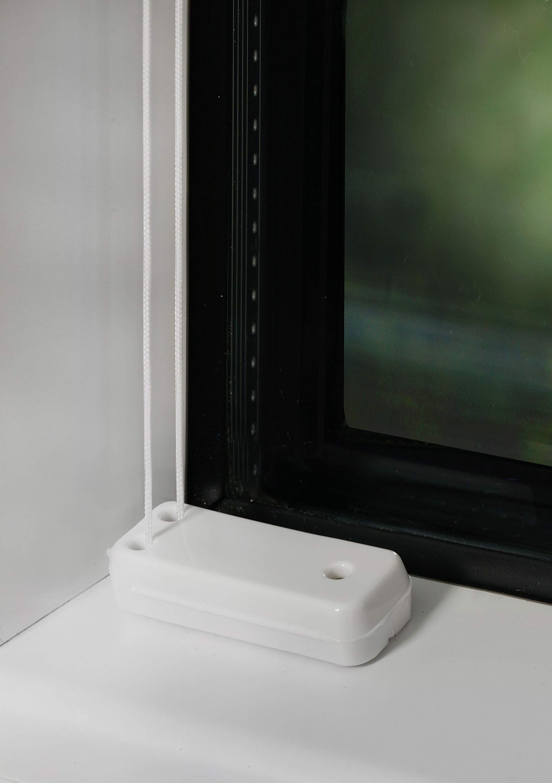 Plissee nach Maß Thermo für Fenster innen Montage in Glasleiste mit Spannschuh Sonnenschutz-Rollo Lichtschutz Blickdicht leichte Verdunkelung Weiß B: 51-60 cm, H: 40-100 cm