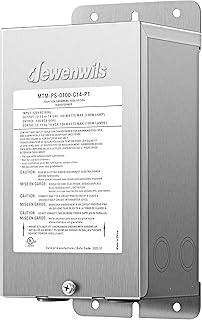 DEWENWILS 100W Low Voltage Pool Light Transformer, 120V AC to 12V/13V/14V AC, Multi-tap Safety Transformer for Pool Lighting, Spa, Underwater Fountain Lights, Outdoor Landscape Lights
