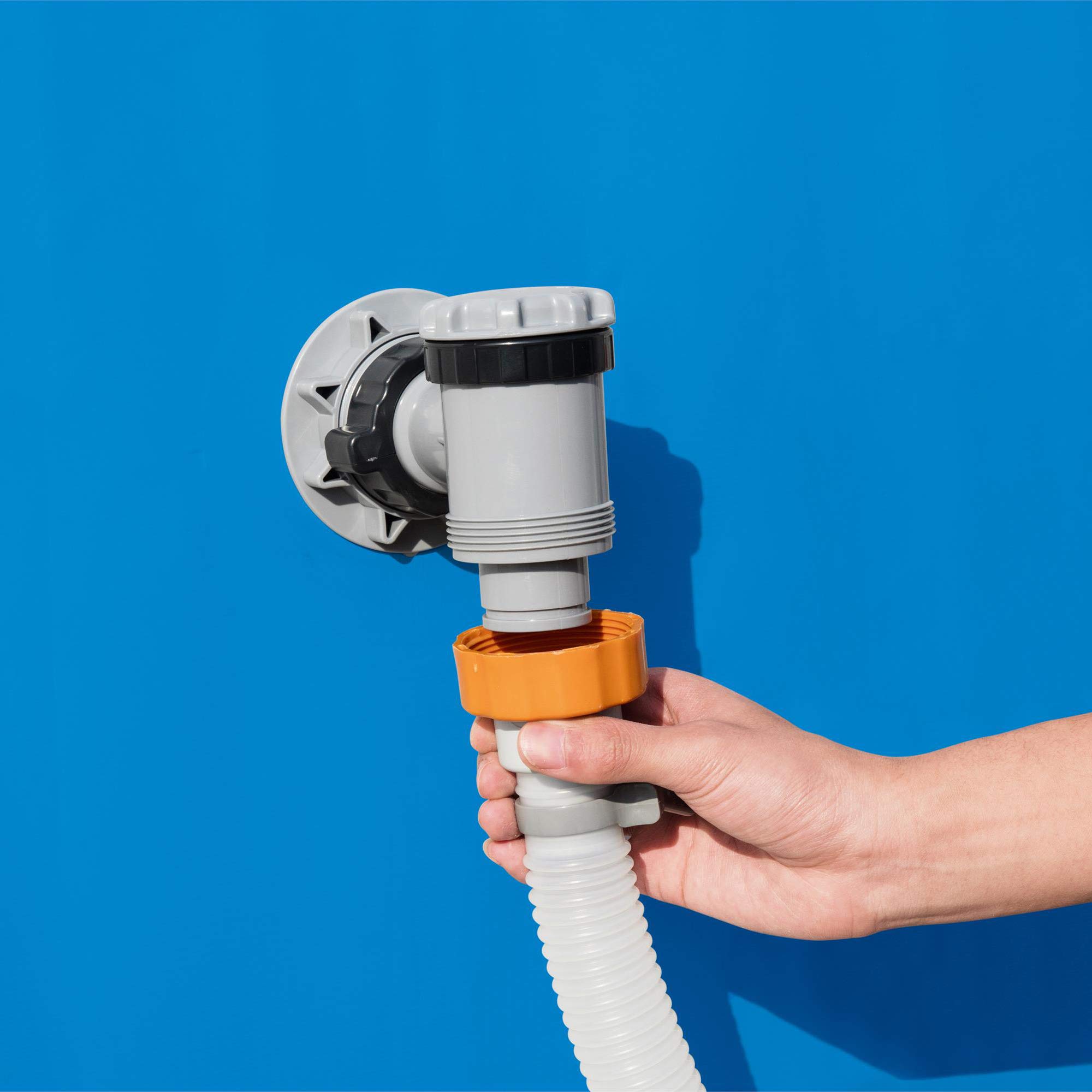 Bestway Flowclear Pool - Filtro de arena con dosificador ChemConnect integrado