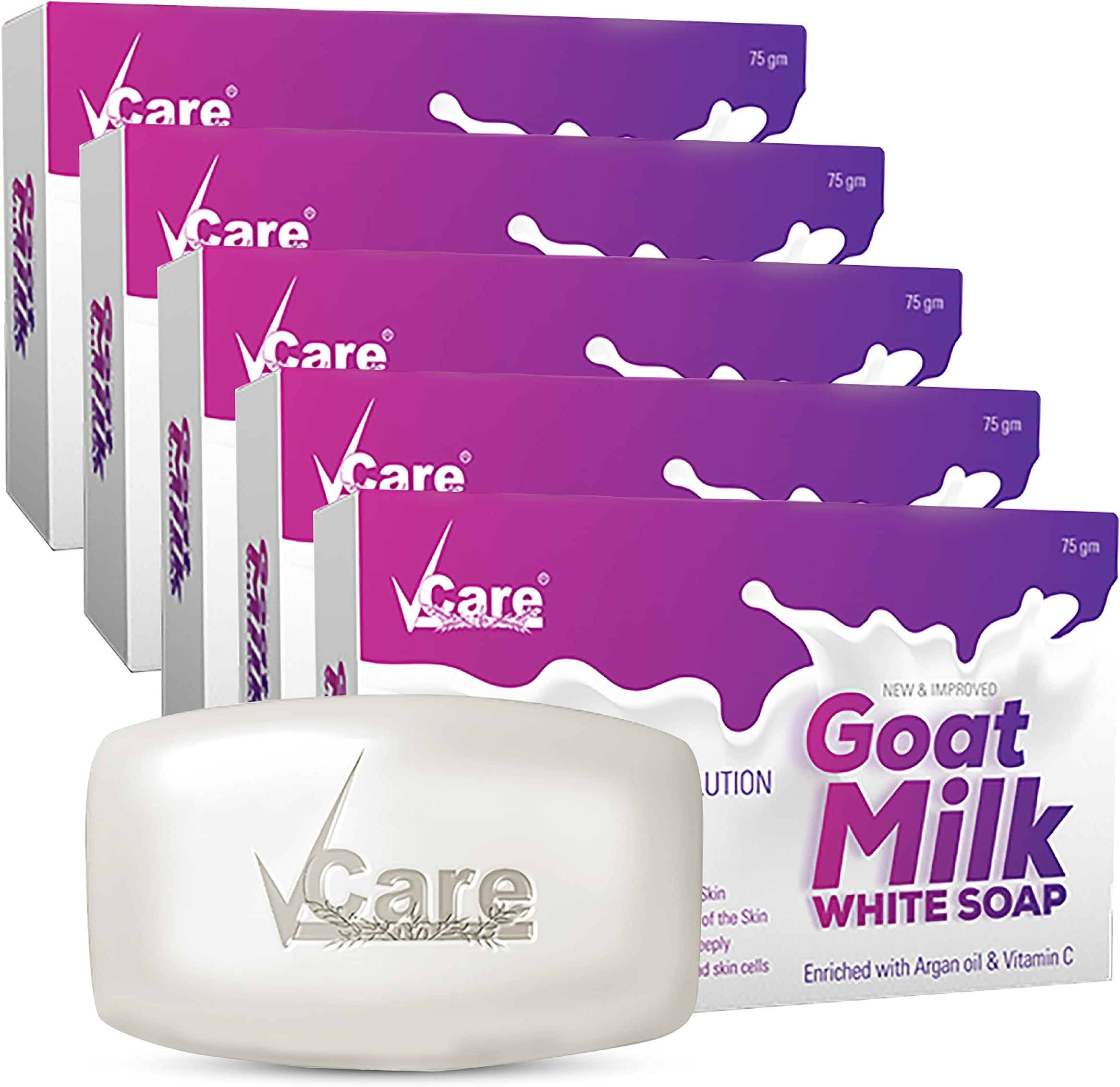 Goat Milk White Soap, 75 gm, (Pack Of 5)