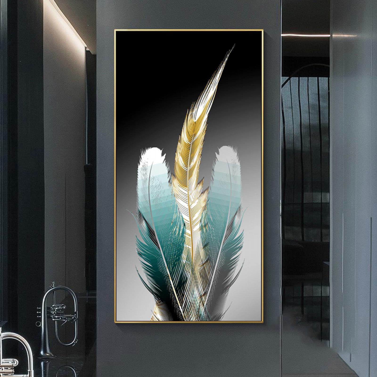 Affiche nordique plumes dorées pour illuminer votre maison - 7
