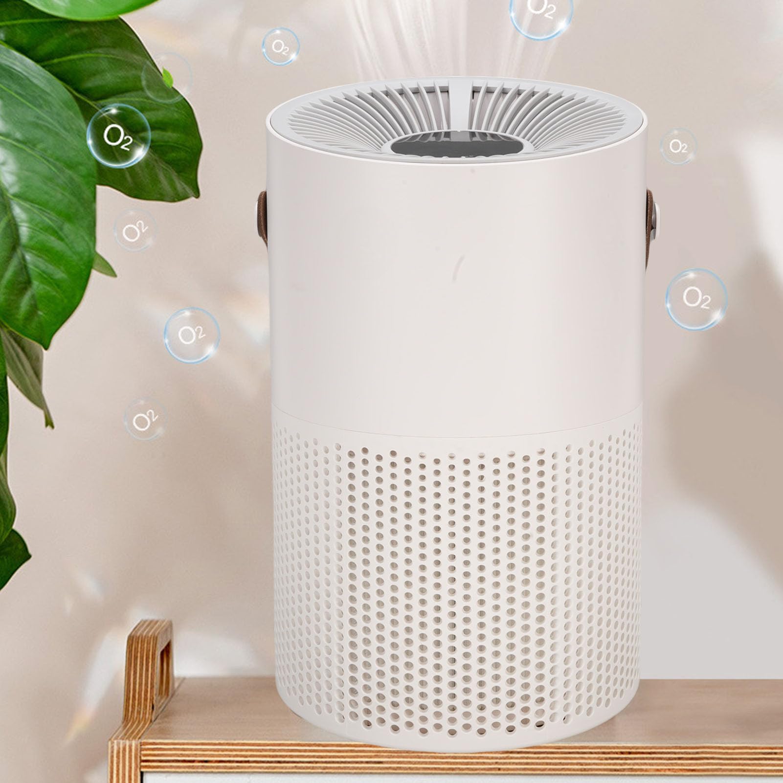 Fabater Purificatore d'aria, Piccolo Purificatore d'aria Portatile Silenzioso con Tecnologia Ionica per la Rimozione della Polvere PM2.5 Home Office Camera da Letto Soggiorno