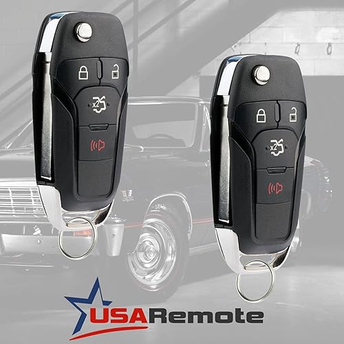 Miniatura 2 de 2 llaves abatibles para Ford Fusion 2013, 2014, 2015, 2016 sin llave (N5F-A08TAA 164-R7986)