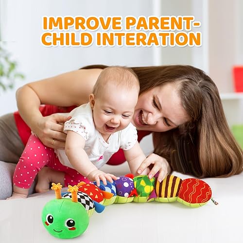 Miniatura 5 de KMUYSL Juguetes para bebés de 0-6 y 6-12 meses, juguete sensorial con música y animales de peluche para 0 1 2 3 4 5 6+ meses, juguete de peluche con