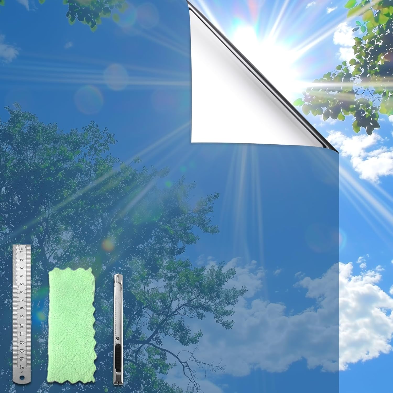 DUOFIRE One Way Window Films for Privacy, Daytime Privacy Window Tint