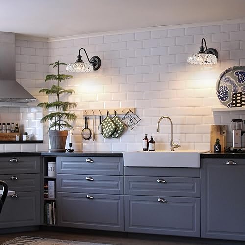 Miniatura 3 de HDDFL Lámpara de pared moderna para dormitorio, color negro mate, accesorios de iluminación para puerta, para sala de estar, pasillo, pasillo