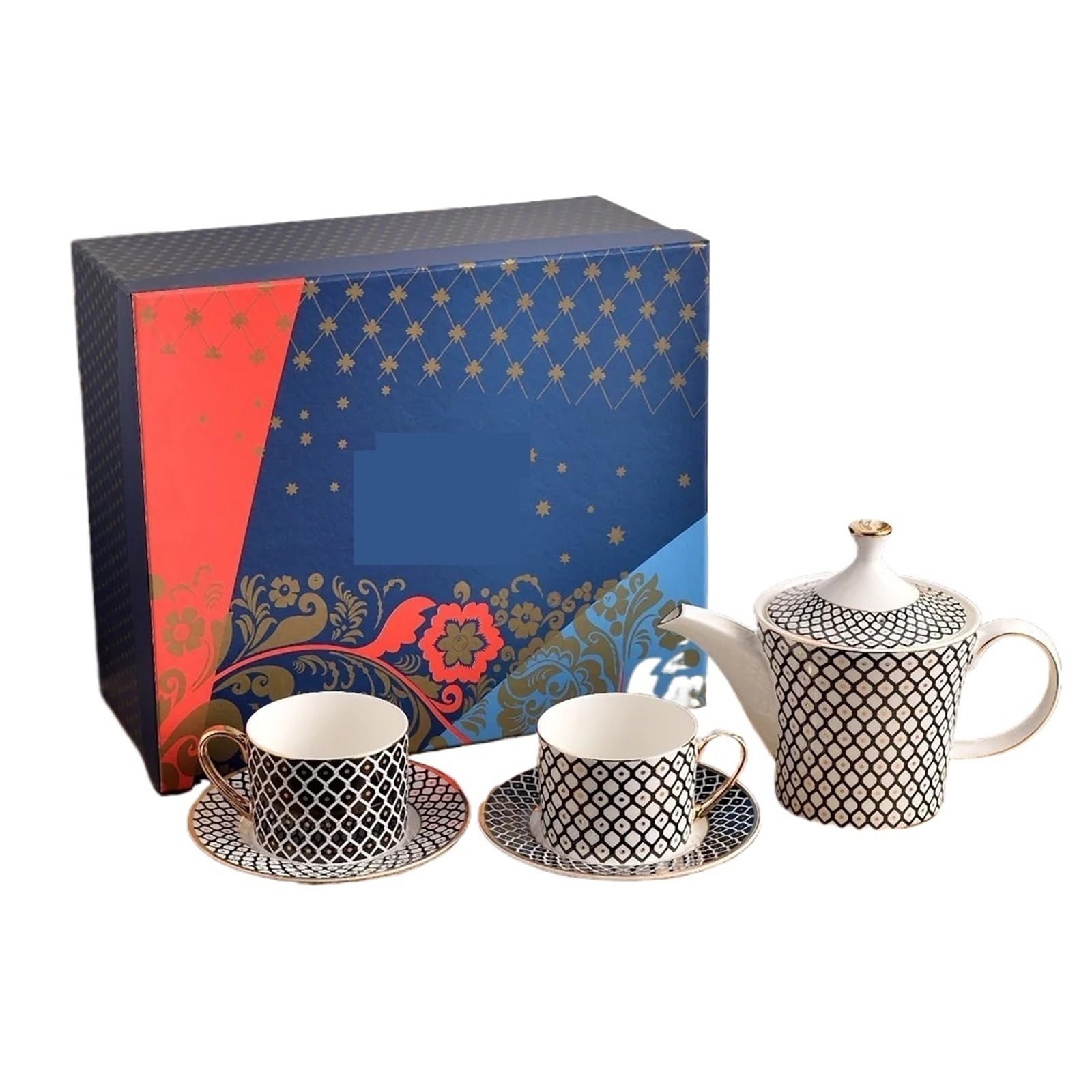 Filiżanki, filiżanki i spodki, europejski zestaw Bone China, delikatna filiżanka do kawy i spodek, kolekcja naczyń na popołudniową herbatę (kolor 3)