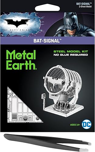 Metal Earth Batman Movie Bat Signal 3D Kit de modelo de metal con pinzas Fascinaciones