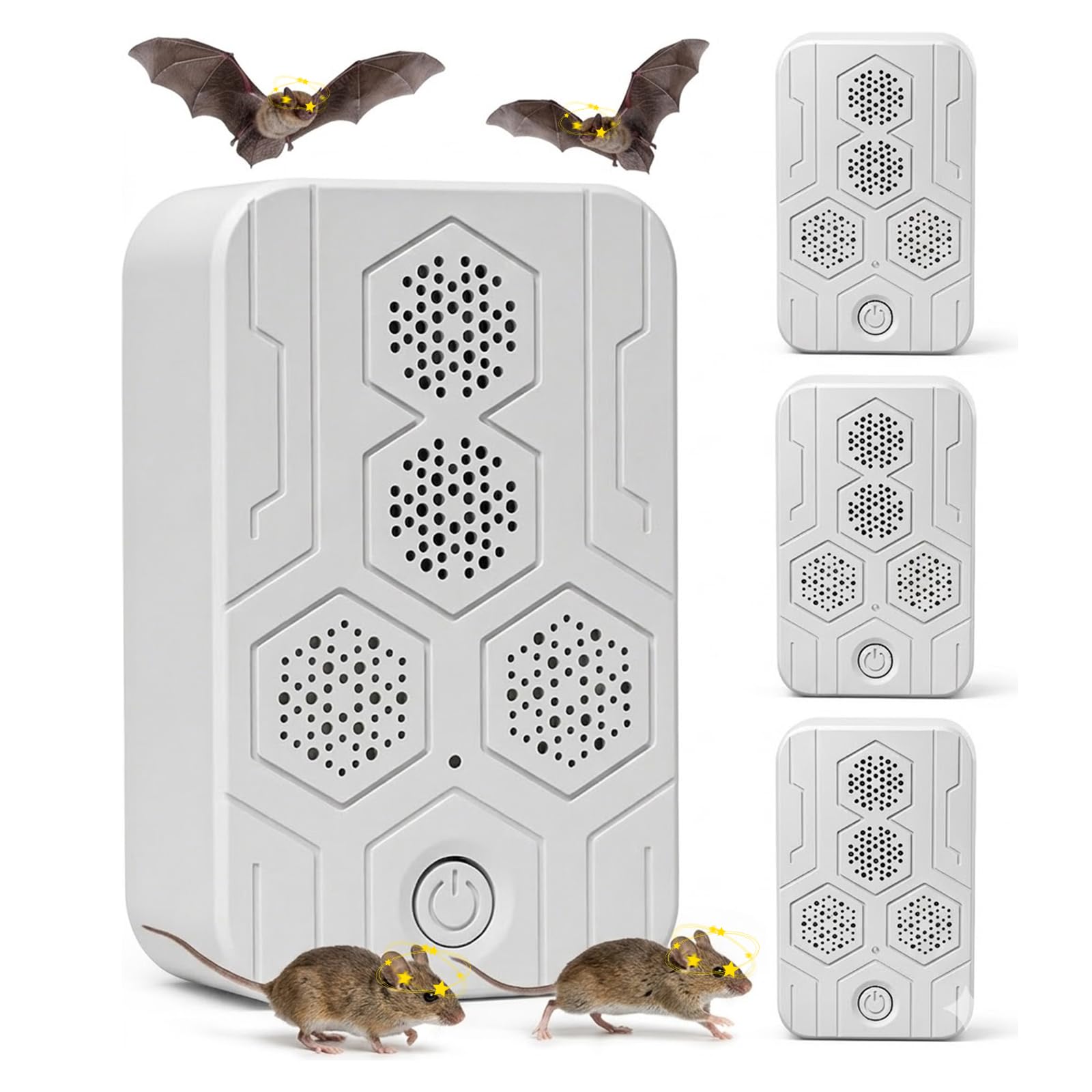 Thcritter Ultrasonic Bat & Bird Repeller 4 Pack