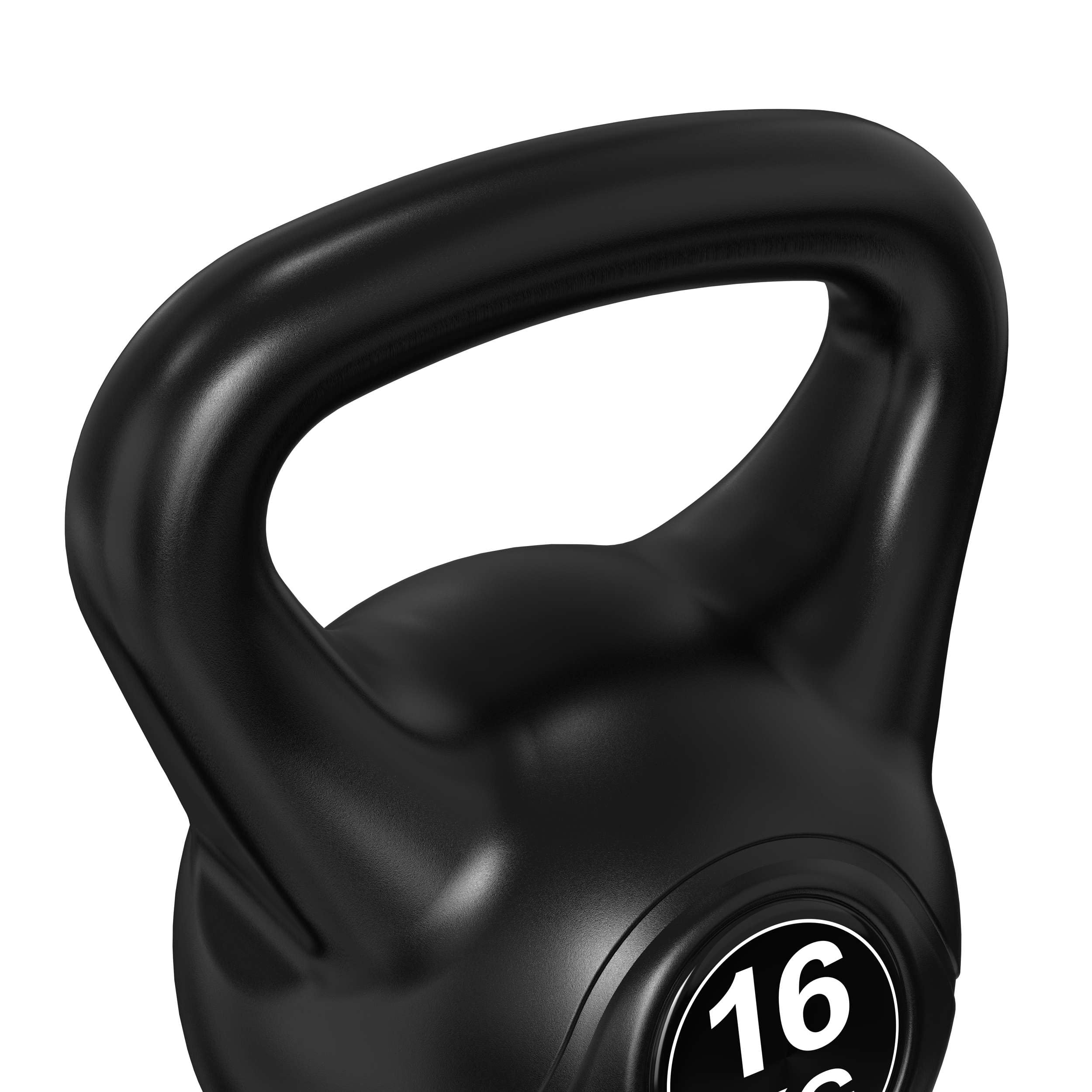 Tunturi Kugelhantel, Kettlebell, PVC mit Sand gefüllt, 2 kg