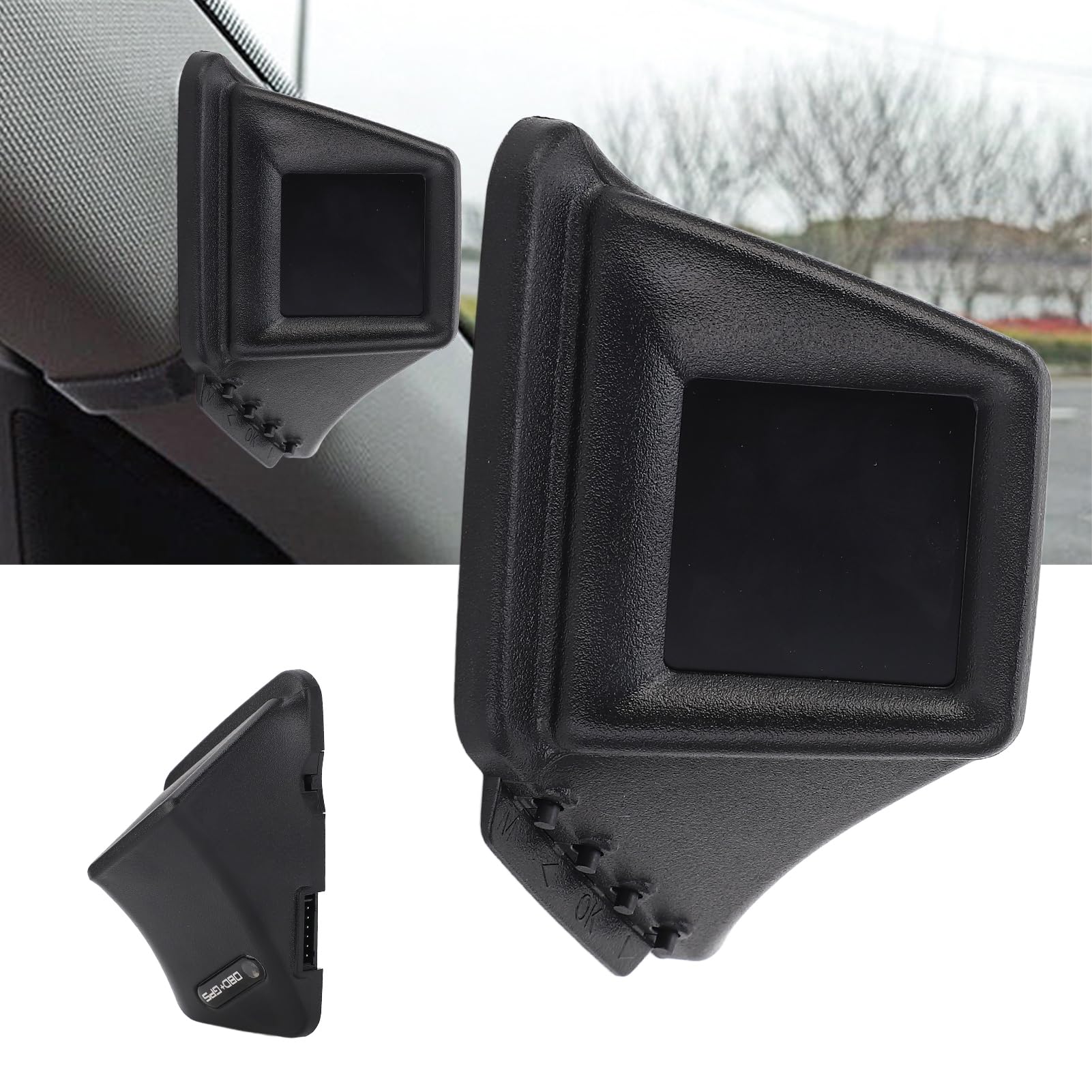 Cryfokt Cyfrowy Miernik Samochodowy OBD2+GPS, Wielofunkcyjny Wskaźnik z