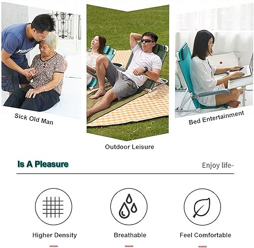 Miniatura 3 de Bed Back Rest Backrest Wedge Support with Easy Set Angle Adjustment to Support Sitting Up in Bed for Eldery, Disabled, & Injured, 57cm W