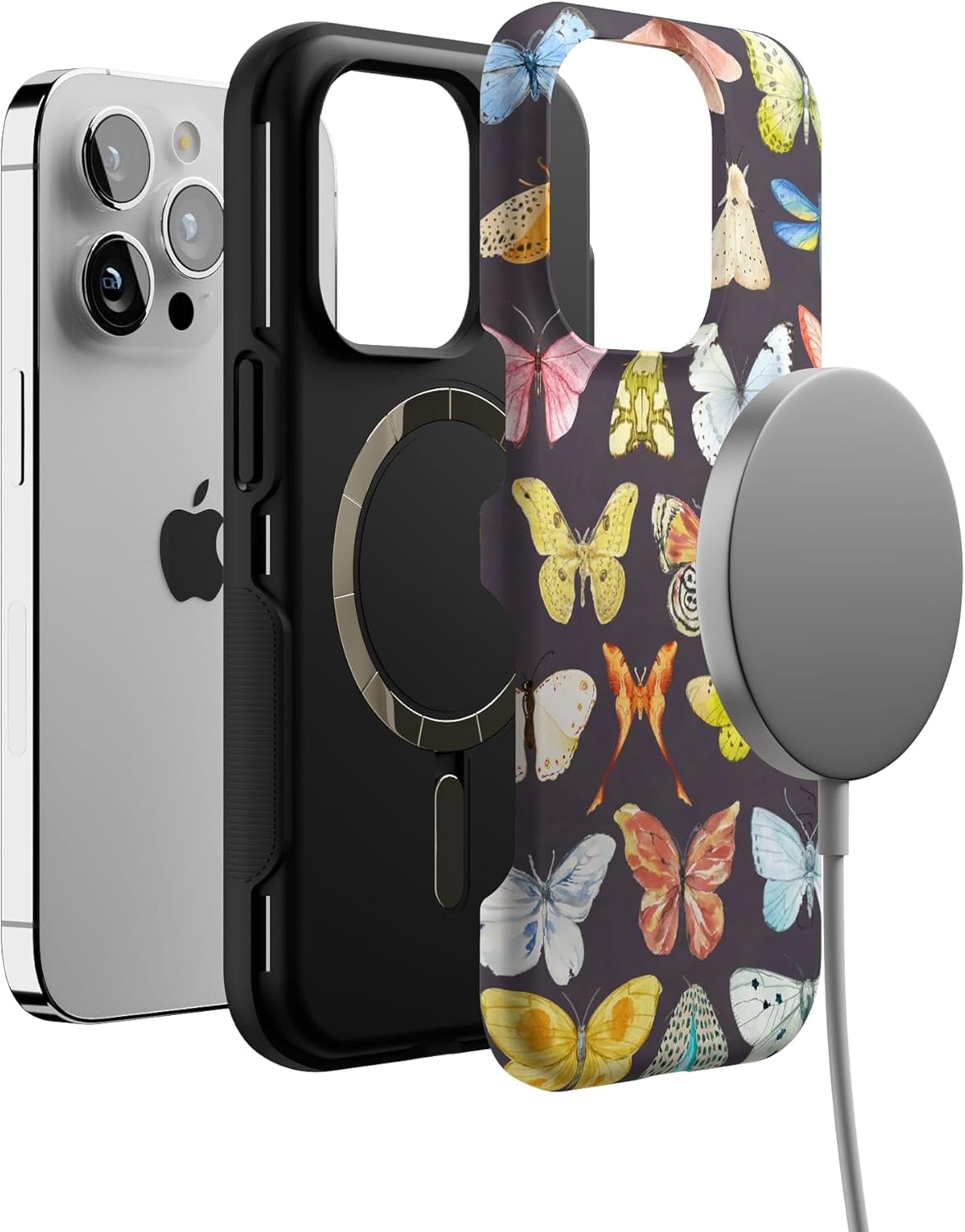 Casely iPhone 14 Pro Case | Midnight Monarch | Jenna Palek x Casely | Bold Protective Design | Compatible with MagSafe