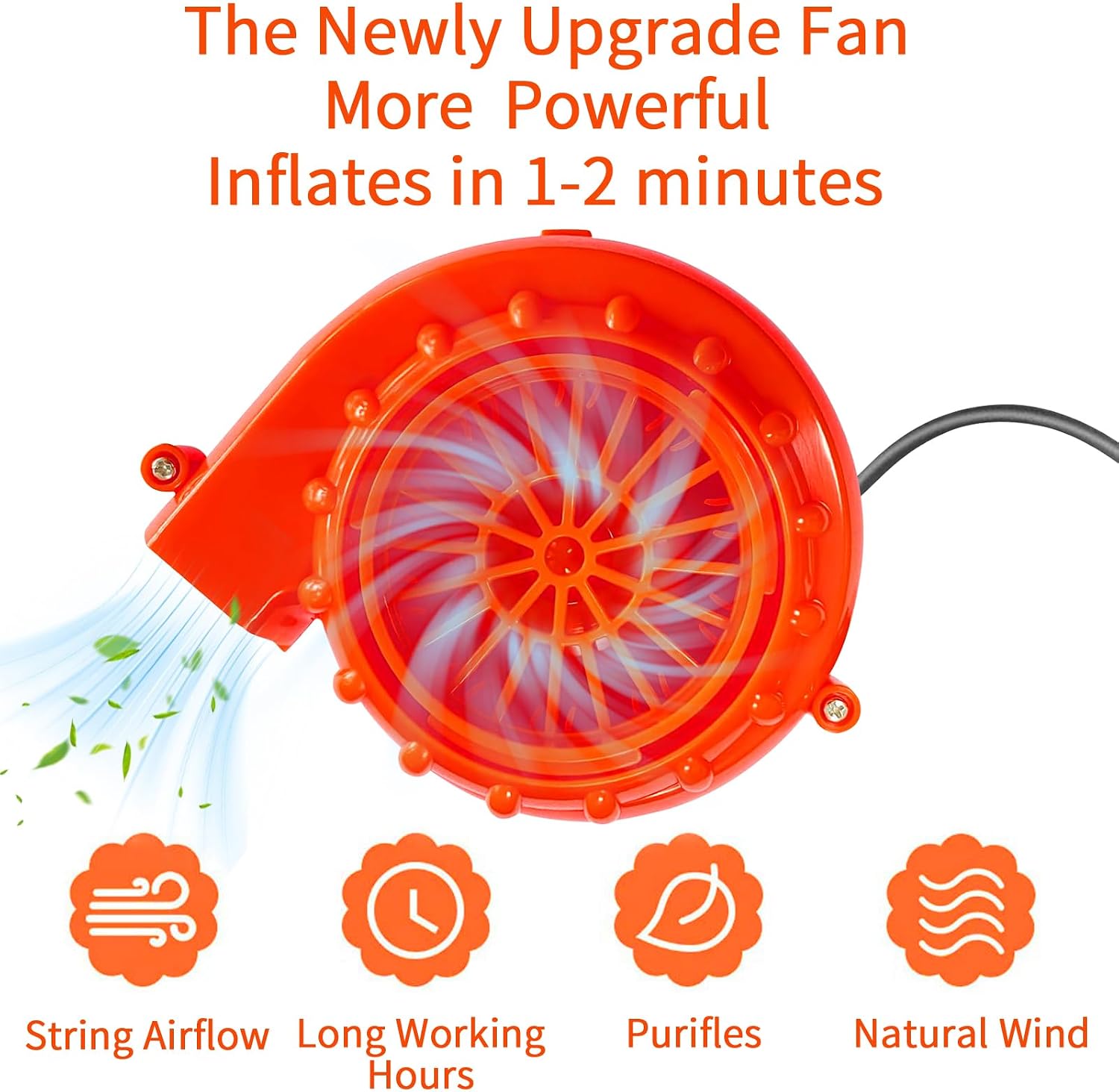 Wittocs Inflatable Costume Fan Replacement, Mini Blower Fan Dinosaur Pump for Inflatable Costume Blow Up image 3