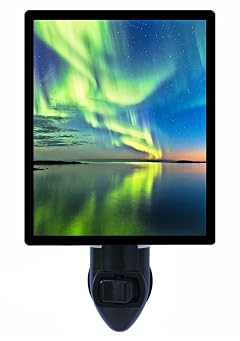 Northern Lights Night Light Arctic Light Vertical Sunset Landscape Space LED Night Light