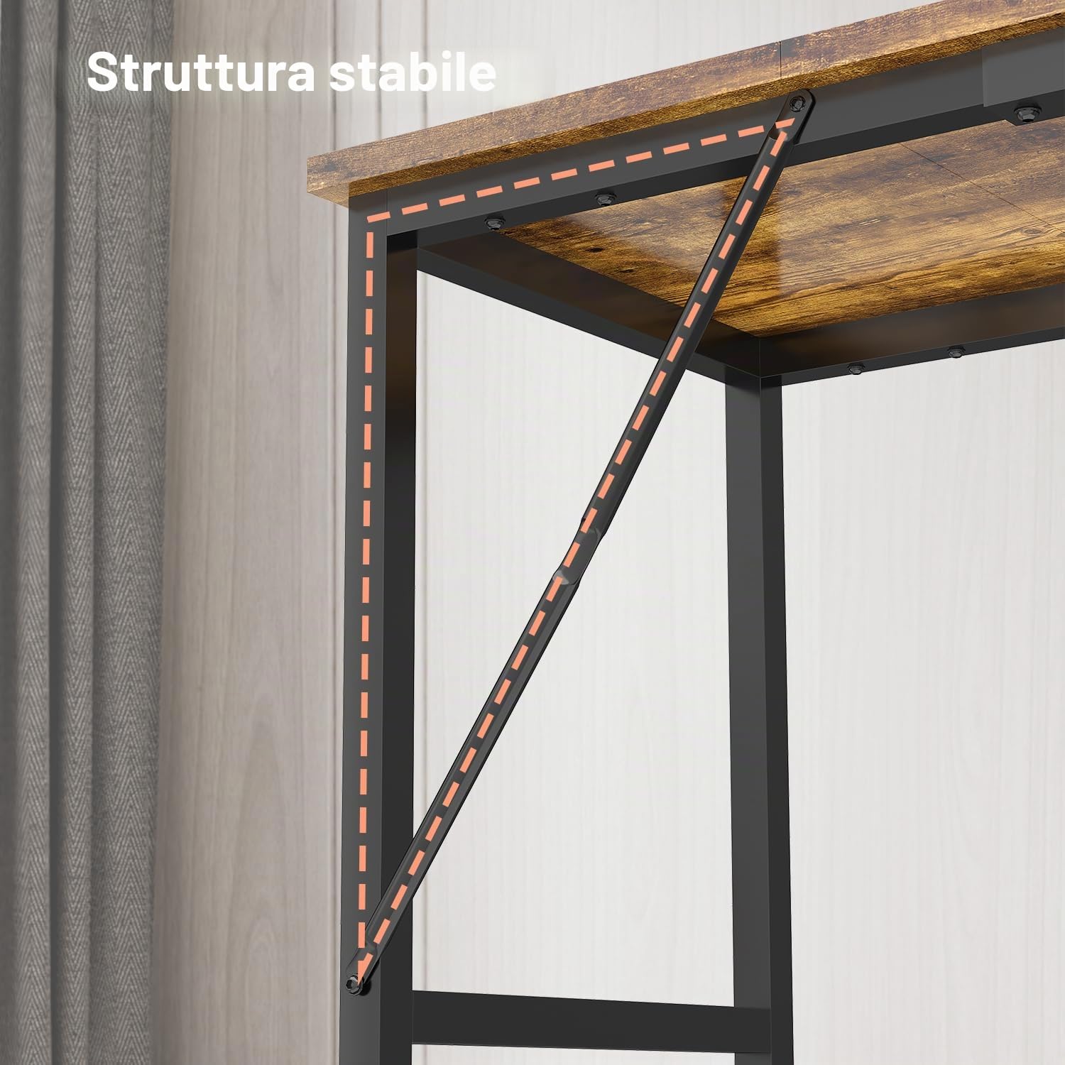JUMMICO Scrivania 80 x 50 x 75 cm, tavolino piccolo per computer, scrivania per studio, scrivania per computer, piccolo per casa, ufficio, bianco