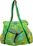 Leberna Grande plage pliable léger - Sac à jouets de plage Mesh Sac pour Piscine Jouets de sable