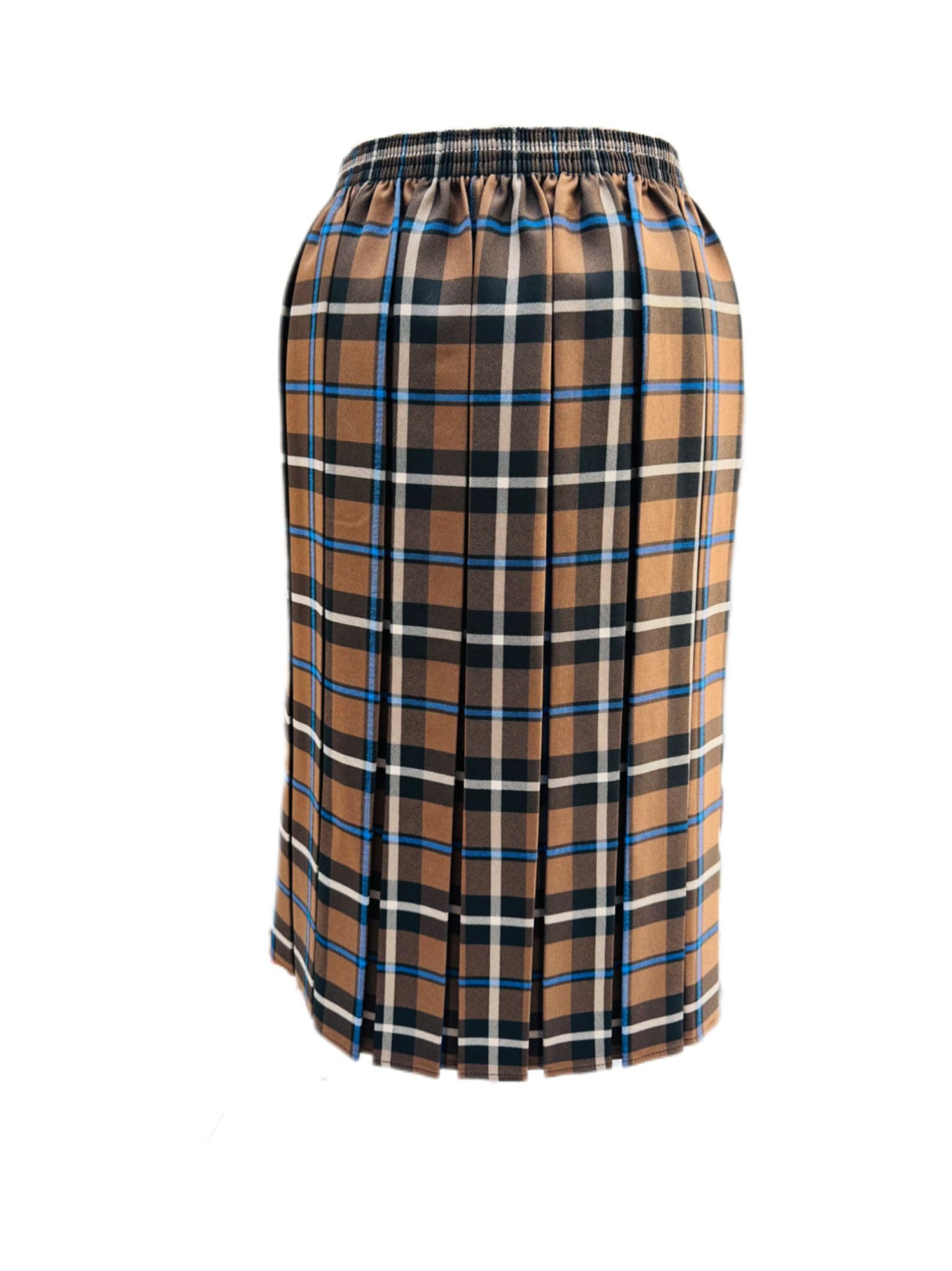 – Women's Tartan Pleated Skirt | Women's Skirts | Knee Length 28" | 100% Polyester | Elasticated Waist
